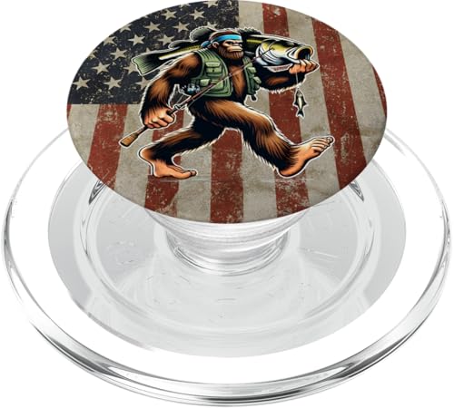 Largemouth Barsch Angeln Sasquatch Amerikanische Flagge Fischer PopSockets PopGrip für MagSafe Largemouth Barsch Angeln Sasquatch Amerikanische Flagge Fischer PopSockets PopGrip für MagSafe von Funny Bigfoot Fishing Largemouth Bass Fisherman