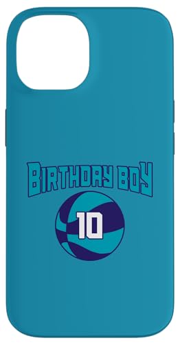 10 Jahre Geburtstag North Carolina Boy Basketball Athletic Hülle für iPhone 14 von Funny Birthday Party Baller Basketball Apparel