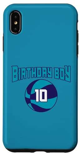 10 Jahre Geburtstag North Carolina Boy Basketball Athletic Hülle für iPhone XS Max 10 Jahre Geburtstag North Carolina Boy Basketball Athletic Hülle für iPhone XS Max von Funny Birthday Party Baller Basketball Apparel