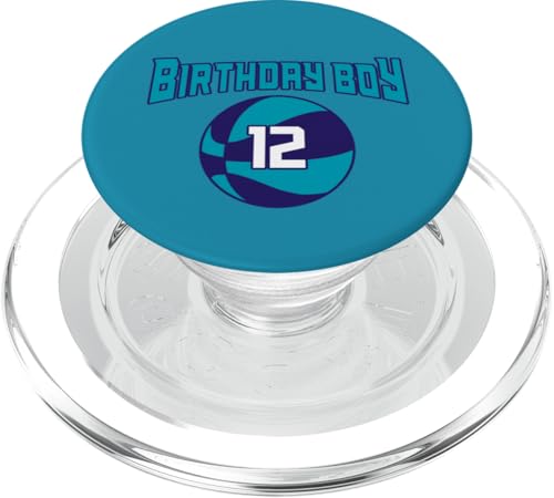 12 Jahre alt Geburtstag North Carolina Boy Basketball Athletic PopSockets PopGrip für MagSafe 12 Jahre alt Geburtstag North Carolina Boy Basketball Athletic PopSockets PopGrip für MagSafe von Funny Birthday Party Baller Basketball Apparel
