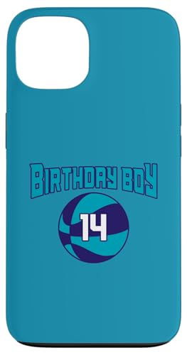 14 Jahre Geburtstag North Carolina Boy Basketball Athletic Hülle für iPhone 13 14 Jahre Geburtstag North Carolina Boy Basketball Athletic Hülle für iPhone 13 von Funny Birthday Party Baller Basketball Apparel