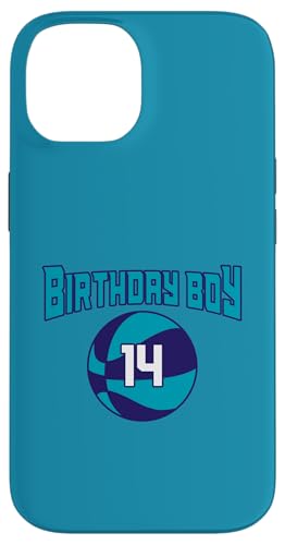 14 Jahre Geburtstag North Carolina Boy Basketball Athletic Hülle für iPhone 14 14 Jahre Geburtstag North Carolina Boy Basketball Athletic Hülle für iPhone 14 von Funny Birthday Party Baller Basketball Apparel