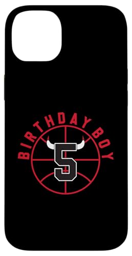 5 Years Old Birthday Boy Basketball mit Hörnern Grafik Hülle für iPhone 14 Plus 5 Years Old Birthday Boy Basketball mit Hörnern Grafik Hülle für iPhone 14 Plus von Funny Birthday Party Baller Basketball Apparel