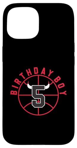 5 Years Old Birthday Boy Basketball mit Hörnern Grafik Hülle für iPhone 15 5 Years Old Birthday Boy Basketball mit Hörnern Grafik Hülle für iPhone 15 von Funny Birthday Party Baller Basketball Apparel