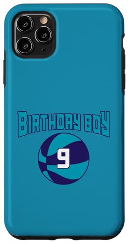 9 Jahre Geburtstag North Carolina Boy Basketball Athletic Hülle für iPhone 11 Pro Max 9 Jahre Geburtstag North Carolina Boy Basketball Athletic Hülle für iPhone 11 Pro Max von Funny Birthday Party Baller Basketball Apparel