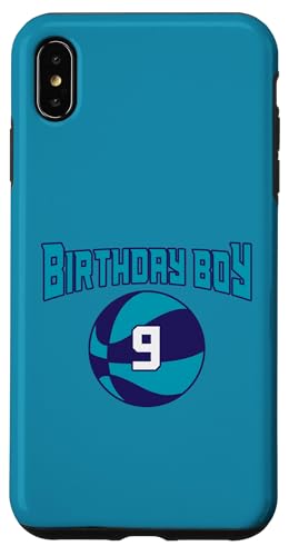 9 Jahre Geburtstag North Carolina Boy Basketball Athletic Hülle für iPhone XS Max 9 Jahre Geburtstag North Carolina Boy Basketball Athletic Hülle für iPhone XS Max von Funny Birthday Party Baller Basketball Apparel