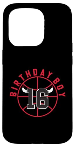 Basketball mit Hörnern, 16 Jahre alt Hülle für iPhone 15 Pro von Funny Birthday Party Baller Basketball Apparel