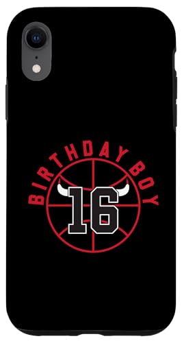 Basketball mit Hörnern, 16 Jahre alt Hülle für iPhone XR von Funny Birthday Party Baller Basketball Apparel