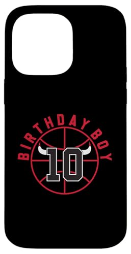 Basketball mit Hörnern zum 10. Geburtstag Hülle für iPhone 14 Pro Max Basketball mit Hörnern zum 10. Geburtstag Hülle für iPhone 14 Pro Max von Funny Birthday Party Baller Basketball Apparel