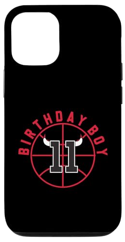 Basketball mit Hörnern zum 11. Geburtstag Hülle für iPhone 12/12 Pro von Funny Birthday Party Baller Basketball Apparel