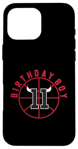 Basketball mit Hörnern zum 11. Geburtstag Hülle für iPhone 16 Pro Max Basketball mit Hörnern zum 11. Geburtstag Hülle für iPhone 16 Pro Max von Funny Birthday Party Baller Basketball Apparel