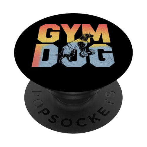 Fitnessstudio Hund Bedeutung Fitnessstudio Hundekostüm Gewichtheben Fitnessstudio Hund PopSockets Klebender PopGrip Fitnessstudio Hund Bedeutung Fitnessstudio Hundekostüm Gewichtheben Fitnessstudio Hund PopSockets Klebender PopGrip von Funny Bodybuilding Gym Dog Clothing Gym Dog Shirt