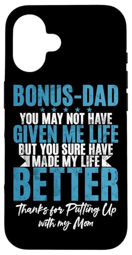 Bonus Dad Stepdad Lustiger Vatertag für Eltern, Vintage-Papa Hülle für iPhone 16 Bonus Dad Stepdad Lustiger Vatertag für Eltern, Vintage-Papa Hülle für iPhone 16 von Funny Bonus Dad Step-Dad Parent Gifts Father's Day