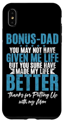 Bonus Dad Stepdad Lustiger Vatertag für Eltern, Vintage-Papa Hülle für iPhone XS Max von Funny Bonus Dad Step-Dad Parent Gifts Father's Day