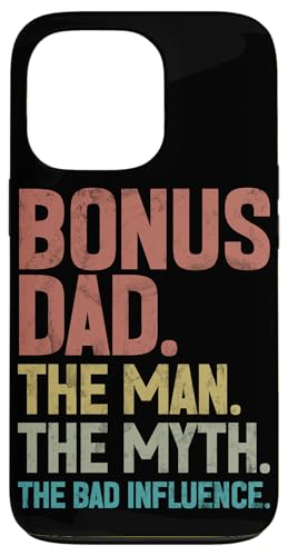 Bonus Dad The Man The Myth The Bad Influence Retro Vater Hülle für iPhone 13 Pro Bonus Dad The Man The Myth The Bad Influence Retro Vater Hülle für iPhone 13 Pro von Funny Bonus Dad Step-Dad Parent Gifts Father's Day