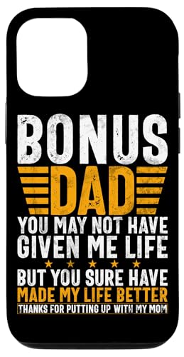 Bonus Dad Vatertag Lustiger Stiefvater Vintage Papa Parent Hülle für iPhone 12/12 Pro von Funny Bonus Dad Step-Dad Parent Gifts Father's Day