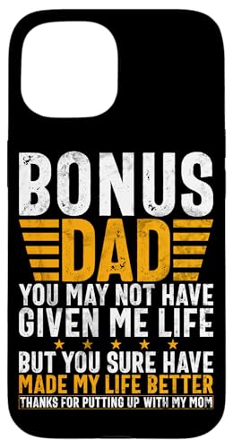 Bonus Dad Vatertag Lustiger Stiefvater Vintage Papa Parent Hülle für iPhone 15 Bonus Dad Vatertag Lustiger Stiefvater Vintage Papa Parent Hülle für iPhone 15 von Funny Bonus Dad Step-Dad Parent Gifts Father's Day