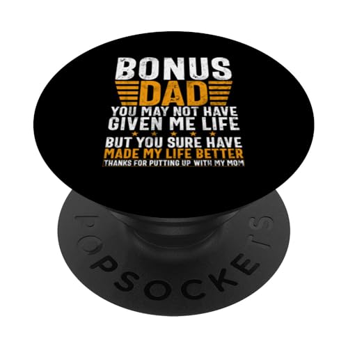 Bonus Dad Vatertag Lustiger Stiefvater Vintage Papa Parent PopSockets Klebender PopGrip Bonus Dad Vatertag Lustiger Stiefvater Vintage Papa Parent PopSockets Klebender PopGrip von Funny Bonus Dad Step-Dad Parent Gifts Father's Day