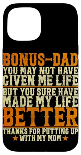 Bonus Dad Vatertag Vintage Stepdad Papa Retro Lustig Hülle für iPhone 15 Bonus Dad Vatertag Vintage Stepdad Papa Retro Lustig Hülle für iPhone 15 von Funny Bonus Dad Step-Dad Parent Gifts Father's Day