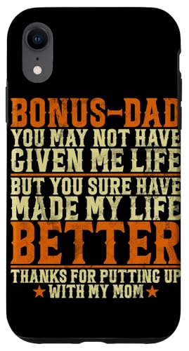 Bonus Dad Vatertag Vintage Stepdad Papa Retro Lustig Hülle für iPhone XR Bonus Dad Vatertag Vintage Stepdad Papa Retro Lustig Hülle für iPhone XR von Funny Bonus Dad Step-Dad Parent Gifts Father's Day
