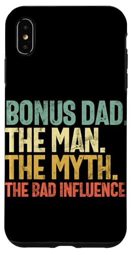 Bonus Papa Der Mann Der Mythos Der schlechte Einfluss Vatertag Hülle für iPhone XS Max Bonus Papa Der Mann Der Mythos Der schlechte Einfluss Vatertag Hülle für iPhone XS Max von Funny Bonus Dad Step-Dad Parent Gifts Father's Day