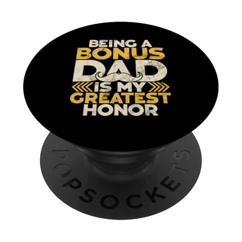 Ein Bonus-Vater zu sein ist meine größte Ehre Vatertags-Retro PopSockets Klebender PopGrip Ein Bonus-Vater zu sein ist meine größte Ehre Vatertags-Retro PopSockets Klebender PopGrip von Funny Bonus Dad Step-Dad Parent Gifts Father's Day