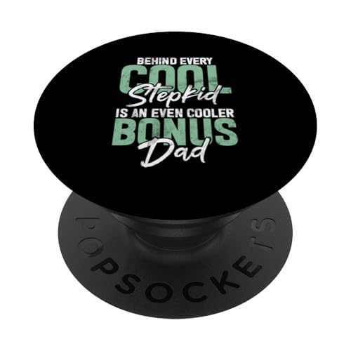 Hinter jedem coolen Stiefkind steckt ein noch cooler Bonus Dad PopSockets Klebender PopGrip Hinter jedem coolen Stiefkind steckt ein noch cooler Bonus Dad PopSockets Klebender PopGrip von Funny Bonus Dad Step-Dad Parent Gifts Father's Day