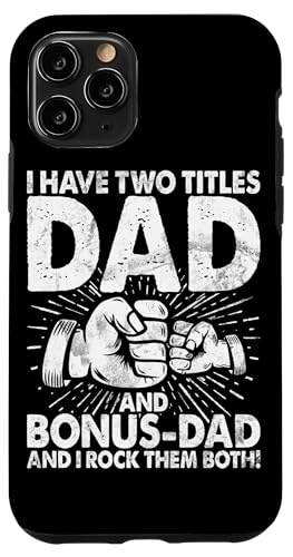 Ich habe zwei Titel und Bonus Dad Rock Them Both Stepdad Hülle für iPhone 11 Pro Ich habe zwei Titel und Bonus Dad Rock Them Both Stepdad Hülle für iPhone 11 Pro von Funny Bonus Dad Step-Dad Parent Gifts Father's Day