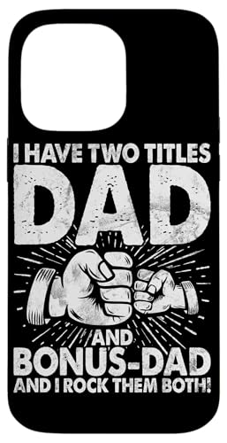 Ich habe zwei Titel und Bonus Dad Rock Them Both Stepdad Hülle für iPhone 14 Pro Max Ich habe zwei Titel und Bonus Dad Rock Them Both Stepdad Hülle für iPhone 14 Pro Max von Funny Bonus Dad Step-Dad Parent Gifts Father's Day