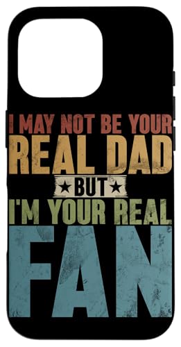 Nicht dein richtiger Vater, aber ich bin dein echter Fan Vatertag Lustig Hülle für iPhone 16 Pro Nicht dein richtiger Vater, aber ich bin dein echter Fan Vatertag Lustig Hülle für iPhone 16 Pro von Funny Bonus Dad Step-Dad Parent Gifts Father's Day