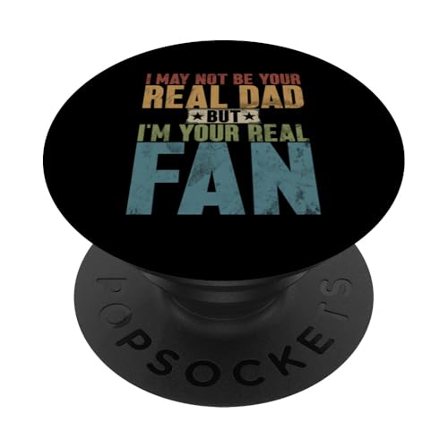 Nicht dein richtiger Vater, aber ich bin dein echter Fan Vatertag Lustig PopSockets Klebender PopGrip Nicht dein richtiger Vater, aber ich bin dein echter Fan Vatertag Lustig PopSockets Klebender PopGrip von Funny Bonus Dad Step-Dad Parent Gifts Father's Day