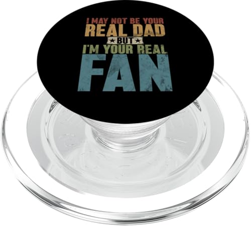 Nicht dein richtiger Vater, aber ich bin dein echter Fan Vatertag Lustig PopSockets PopGrip für MagSafe Nicht dein richtiger Vater, aber ich bin dein echter Fan Vatertag Lustig PopSockets PopGrip für MagSafe von Funny Bonus Dad Step-Dad Parent Gifts Father's Day