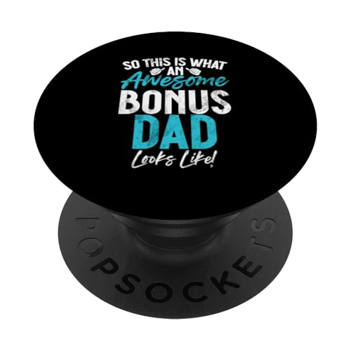 So sieht der tolle Bonus Papa aus Vatertag PopSockets Klebender PopGrip So sieht der tolle Bonus Papa aus Vatertag PopSockets Klebender PopGrip von Funny Bonus Dad Step-Dad Parent Gifts Father's Day