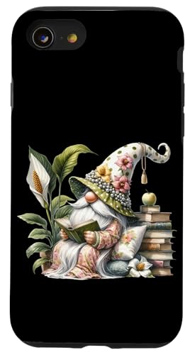 Book Reader Gnome Stack Of Books Decor For Teacher Reading Hülle für iPhone SE (2020) / 7 / 8 von Funny Book Reading Themed Gifts For Gnome Lovers