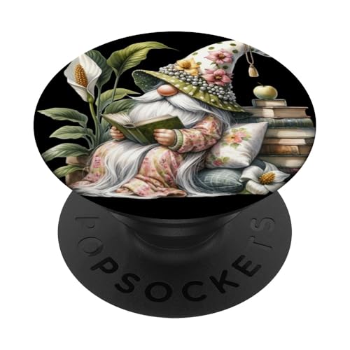 Book Reader Gnome Stack Of Books Decor For Teacher Reading PopSockets Klebender PopGrip Book Reader Gnome Stack Of Books Decor For Teacher Reading PopSockets Klebender PopGrip von Funny Book Reading Themed Gifts For Gnome Lovers