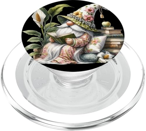 Book Reader Gnome Stack Of Books Decor For Teacher Reading PopSockets PopGrip für MagSafe Book Reader Gnome Stack Of Books Decor For Teacher Reading PopSockets PopGrip für MagSafe von Funny Book Reading Themed Gifts For Gnome Lovers