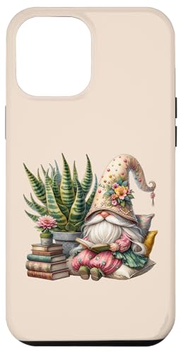 Book Reading Gnome For Cactus Lover Librarian And Bookworm Hülle für iPhone 12 Pro Max von Funny Book Reading Themed Gifts For Gnome Lovers