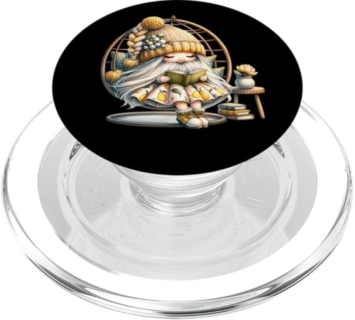 Bookworm Gnome Grandma Graphic For Women Teacher Reading PopSockets PopGrip für MagSafe Bookworm Gnome Grandma Graphic For Women Teacher Reading PopSockets PopGrip für MagSafe von Funny Book Reading Themed Gifts For Gnome Lovers
