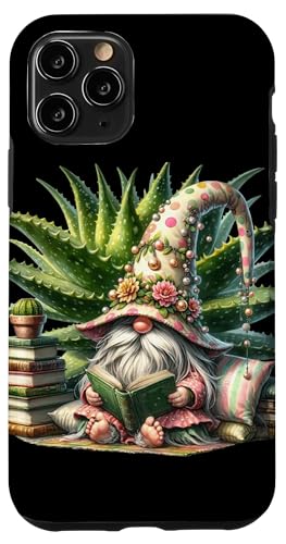Bookworm Gnome Reading Themed Cactus Decor For Librarian Hülle für iPhone 11 Pro von Funny Book Reading Themed Gifts For Gnome Lovers