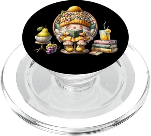 Cute Book Lover Graphic For Women With Teacher Reading Gnome PopSockets PopGrip für MagSafe Cute Book Lover Graphic For Women With Teacher Reading Gnome PopSockets PopGrip für MagSafe von Funny Book Reading Themed Gifts For Gnome Lovers
