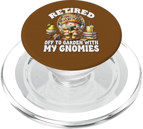 Funny Retirement Plan For Librarian Book Lover Teacher Gnome PopSockets PopGrip für MagSafe Funny Retirement Plan For Librarian Book Lover Teacher Gnome PopSockets PopGrip für MagSafe von Funny Book Reading Themed Gifts For Gnome Lovers