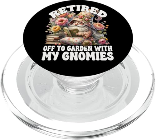 Funny Retirement Sayings For Book Lover Cute Retired Gnome PopSockets PopGrip für MagSafe Funny Retirement Sayings For Book Lover Cute Retired Gnome PopSockets PopGrip für MagSafe von Funny Book Reading Themed Gifts For Gnome Lovers