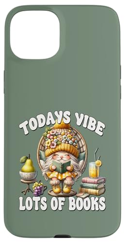 Funny Saying For Teachers Librarian Gnome Love Reading Books Hülle für iPhone 15 Plus von Funny Book Reading Themed Gifts For Gnome Lovers