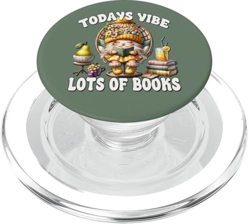 Funny Saying For Teachers Librarian Gnome Love Reading Books PopSockets PopGrip für MagSafe Funny Saying For Teachers Librarian Gnome Love Reading Books PopSockets PopGrip für MagSafe von Funny Book Reading Themed Gifts For Gnome Lovers