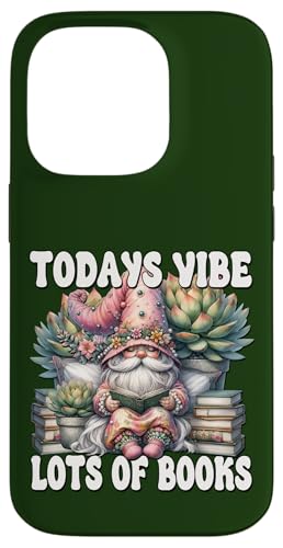Funny Saying For Teachers Who Loves Reading Librarian Gnome Hülle für iPhone 14 Pro von Funny Book Reading Themed Gifts For Gnome Lovers