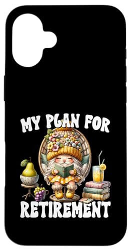 Retired Teacher Gnome For Book Lover Retirement Saying Hülle für iPhone 16 Plus Retired Teacher Gnome For Book Lover Retirement Saying Hülle für iPhone 16 Plus von Funny Book Reading Themed Gifts For Gnome Lovers