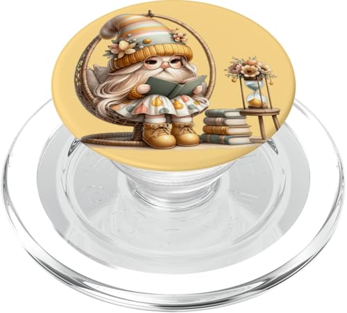 Spring Gnome Teacher Graphic For Women Girls Cute Librarian PopSockets PopGrip für MagSafe Spring Gnome Teacher Graphic For Women Girls Cute Librarian PopSockets PopGrip für MagSafe von Funny Book Reading Themed Gifts For Gnome Lovers