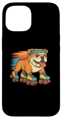 Englische Bulldogge, Rollschuhlaufen, Retro, Vintage, Hundeliebhaber Hülle für iPhone 15 Englische Bulldogge, Rollschuhlaufen, Retro, Vintage, Hundeliebhaber Hülle für iPhone 15 von Funny Bulldog 70s 80s Roller Skating Dog Designs