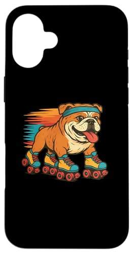 Englische Bulldogge, Rollschuhlaufen, Retro, Vintage, Hundeliebhaber Hülle für iPhone 16 Plus Englische Bulldogge, Rollschuhlaufen, Retro, Vintage, Hundeliebhaber Hülle für iPhone 16 Plus von Funny Bulldog 70s 80s Roller Skating Dog Designs