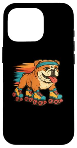 Englische Bulldogge, Rollschuhlaufen, Retro, Vintage, Hundeliebhaber Hülle für iPhone 16 Pro Englische Bulldogge, Rollschuhlaufen, Retro, Vintage, Hundeliebhaber Hülle für iPhone 16 Pro von Funny Bulldog 70s 80s Roller Skating Dog Designs